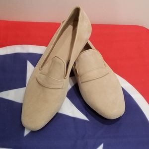 J. Crew tan suede loafers size 6